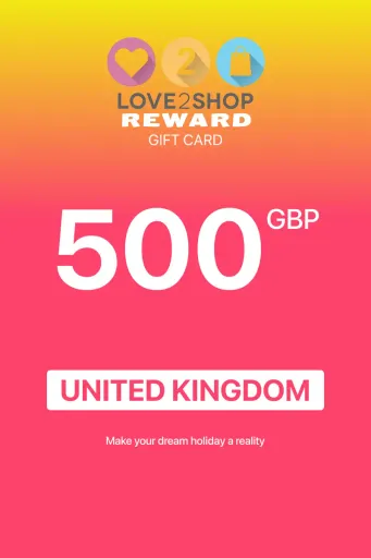 Love2Shop Reward 500 GBP Gift Card (United Kingdom) - Digital Key
