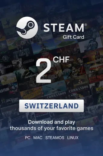 Steam Wallet 2 CHF Gift Card (Switzerland) - Digital key