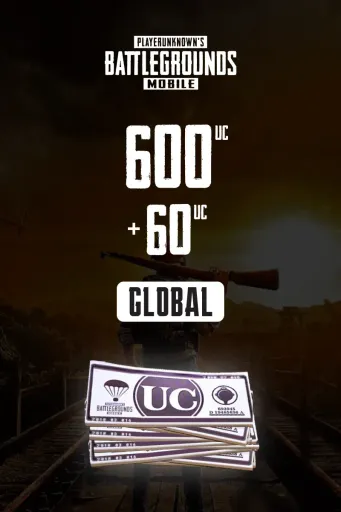 PUBG Mobile - 600 + 60 UC (Global) - Digital Key