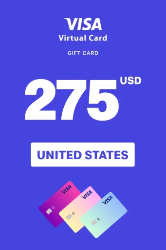 Virtual Visa 275 USD Gift Card (United States) - Digital Key