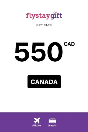 Flystay Gift 550 CAD Gift Card (Canada) - Digital Key