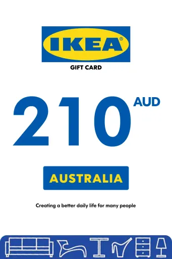 IKEA 210 AUD Gift Card (Australia) - Digital Key