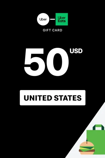 Product Image - Uber & Uber Eats 50 USD Gift Card (United States) - Digital Key