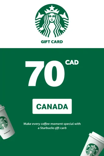 Starbucks 70 CAD Gift Card (Canada) - Digital Key