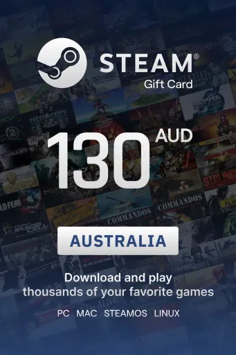 Steam Wallet 130 AUD Gift Card (Australia) - Digital key