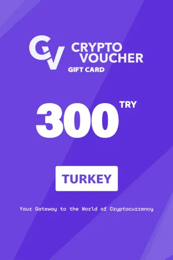 Crypto Voucher 300 TRY Gift Card (Turkey) - Digital Key