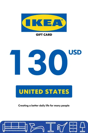 IKEA 130 USD Gift Card (United States) - Digital Key