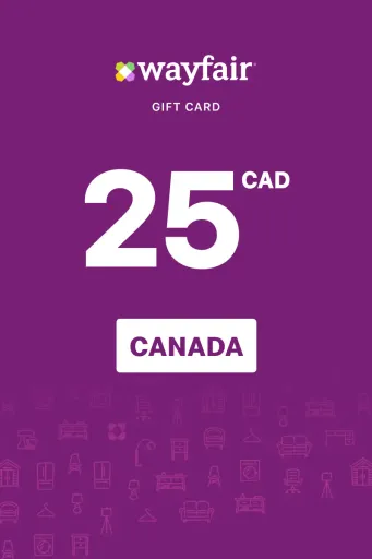 Wayfair 25 CAD Gift Card (Canada) - Digital Key