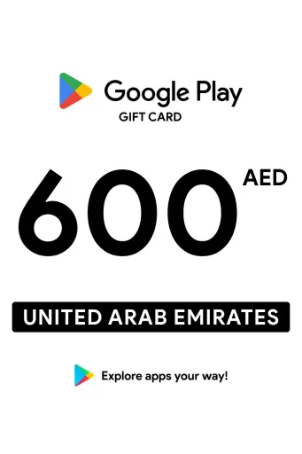 Google Play 600 AED Gift Card (United Arab Emirates) - Digital Key