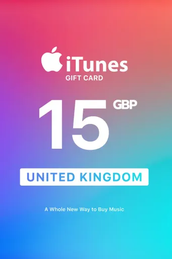 Apple iTunes 15 GBP Gift Card (United Kingdom) - Digital Key