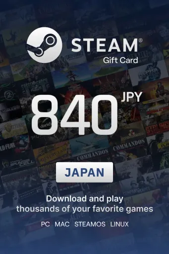 Steam Wallet 840 JPY Gift Card (Japan) - Digital Key
