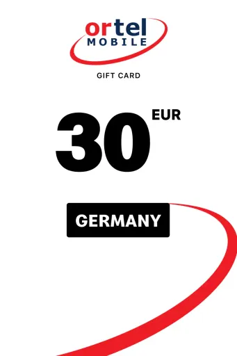 Ortel Mobile Prepaid 30 EUR Gift Card (Germany) - Digital Key
