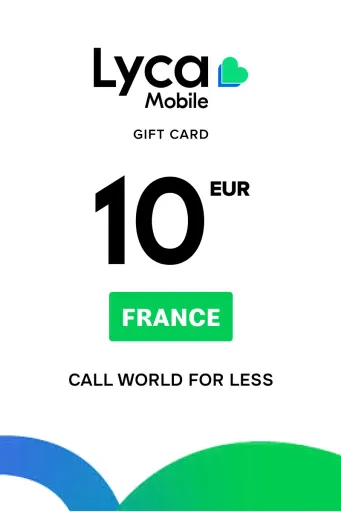 Lycamobile 10 EUR Gift Card (France) - Digital Key