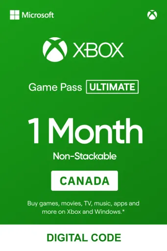 Xbox Game Pass Ultimate 1 Month Non-Stackable (Canada) - Xbox Live - Digital Key