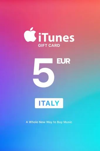 Apple iTunes 5 EUR Gift Card (Italy) - Digital Key