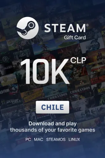 Steam Wallet 10000 CLP Gift Card (Chile) - Digital Key
