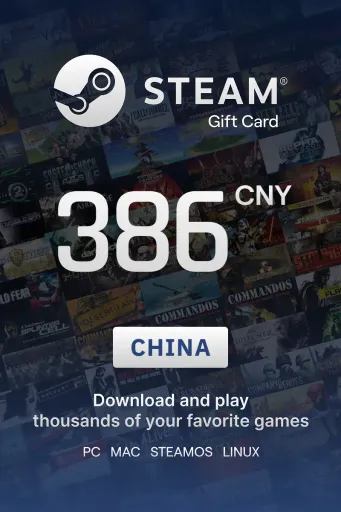 Steam Wallet 386 CNY Gift Card (China) - Digital Key