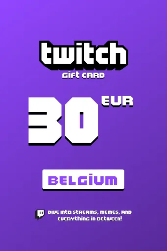 Twitch 30 EUR Gift Card (Belgium) - Digital Key
