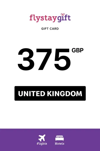 Flystay Gift 375 GBP Gift Card (United Kingdom) - Digital Key