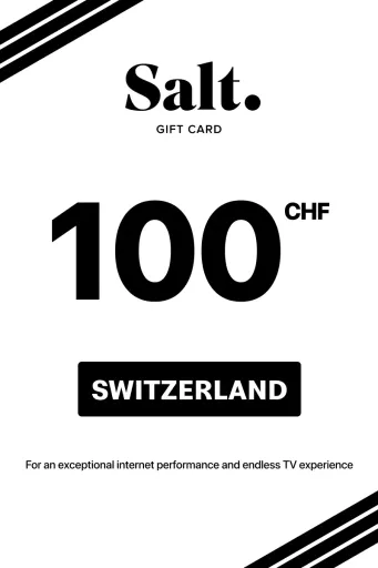 Salt. Mobile 100 CHF Gift Card (Switzerland) - Digital Key