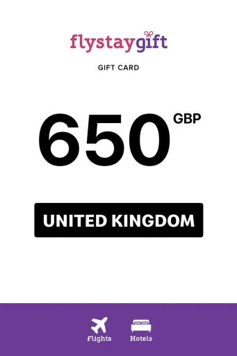 Flystay Gift 650 GBP Gift Card (United Kingdom) - Digital Key