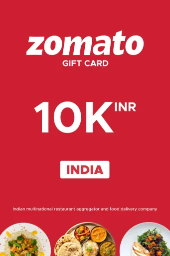 Zomato 10000 INR Gift Card (India) - Digital Key