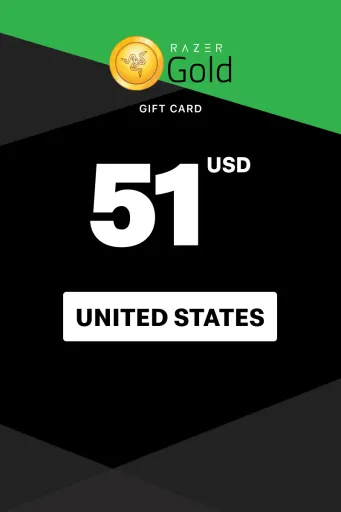 Razer Gold 51 USD Gift Card (United States) - Digital Key