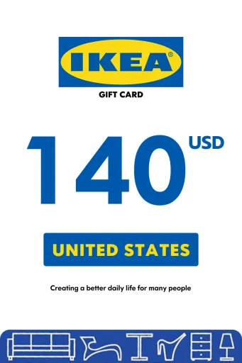 IKEA 140 USD Gift Card (United States) - Digital Key