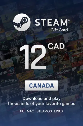 Steam Wallet 12 CAD Gift Card (Canada) - Digital Key