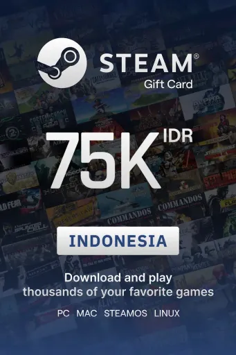 Steam Wallet 75000 IDR Gift Card (Indonesia) - Digital key
