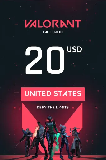 Valorant 20 USD Gift Card (United States) - Digital Key