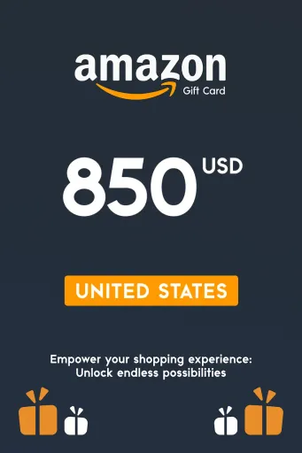 Amazon 850 USD Gift Card (United States) - Digital Key