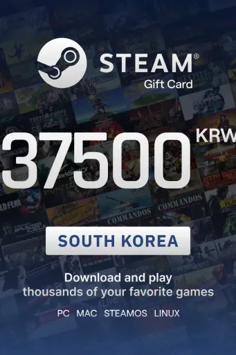 Steam Wallet 37500 KRW Gift Card (South Korea) - Digital key