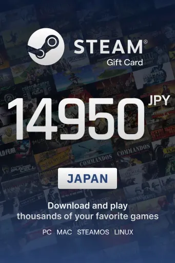 Steam Wallet 14950 JPY Gift Card (Japan) - Digital Key
