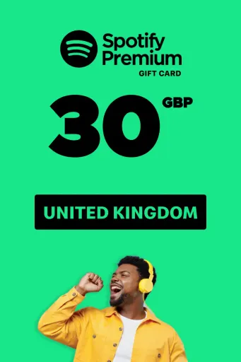 Spotify 30 GBP Gift Card (United Kingdom) - Digital Key