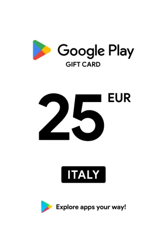 Google Play 25 EUR Gift Card (Italy) - Digital Key