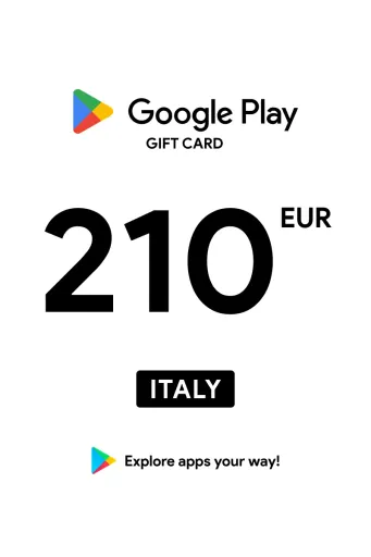 Google Play 210 EUR Gift Card (Italy) - Digital Key