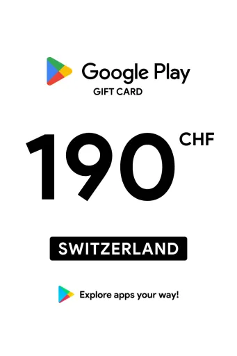 Google Play 190 CHF Gift Card (Switzerland) - Digital Key