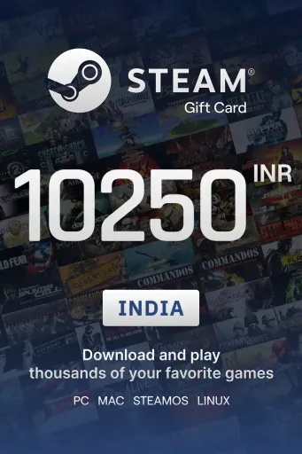 Steam Wallet 10250 INR Gift Card (India) - Digital Key