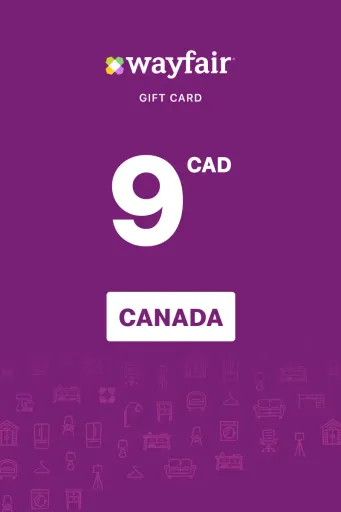 Wayfair 9 CAD Gift Card (Canada) - Digital Key