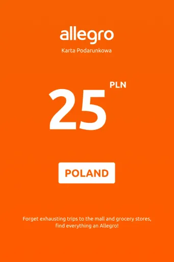 Allegro 25 PLN Gift Card (Poland) - Digital Key