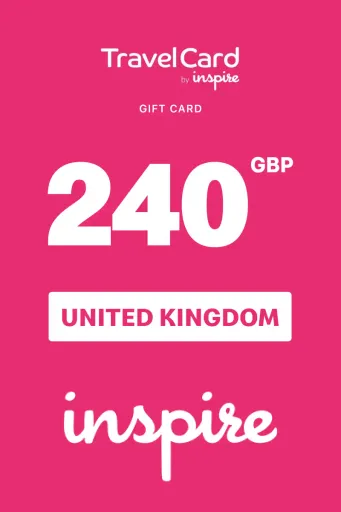 TravelCard by Inspire 240 GBP Gift Card (United Kingdom) - Digital Key