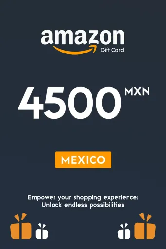 Amazon 4500 MXN Gift Card (Mexico) - Digital Key