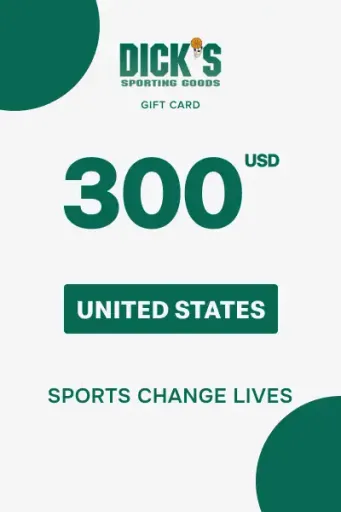 Dick's Sporting Goods 300 USD Gift Card (United States) - Digital Key