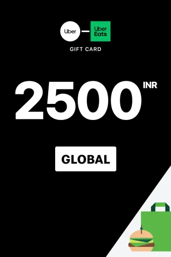Uber & Uber Eats 2500 INR Gift Card (Global) - Digital Key