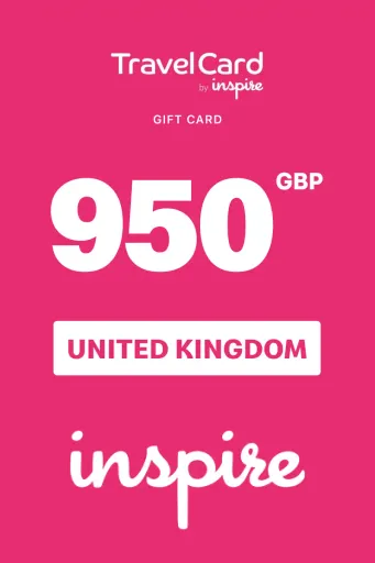 TravelCard by Inspire 950 GBP Gift Card (United Kingdom) - Digital Key