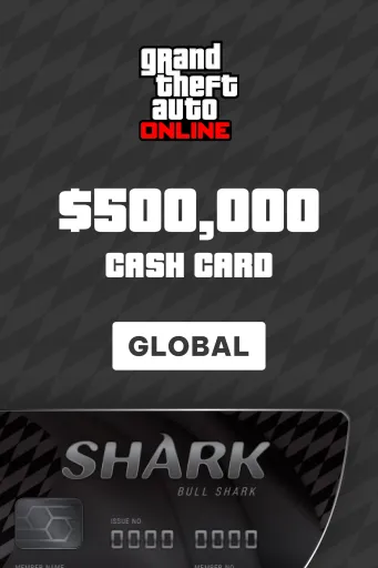 Grand Theft Auto Online: Bull Shark Cash Card $500,000 (Global) (PC)- Rockstar - Digital Key