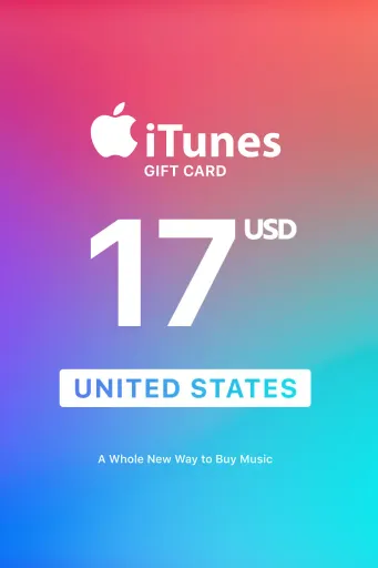 Apple iTunes 17 USD Gift Card (United States) - Digital Key