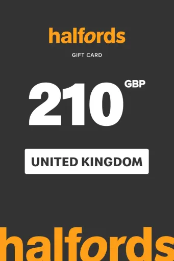 Halfords 210 GBP Gift Card (United Kingdom) - Digital Key