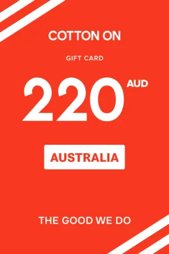 Cotton On Group 220 AUD Gift Card (Australia) - Digital Key